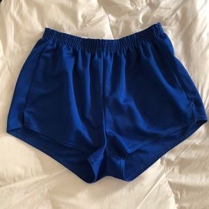 Vintage High Waist Blue Athletic Shorts